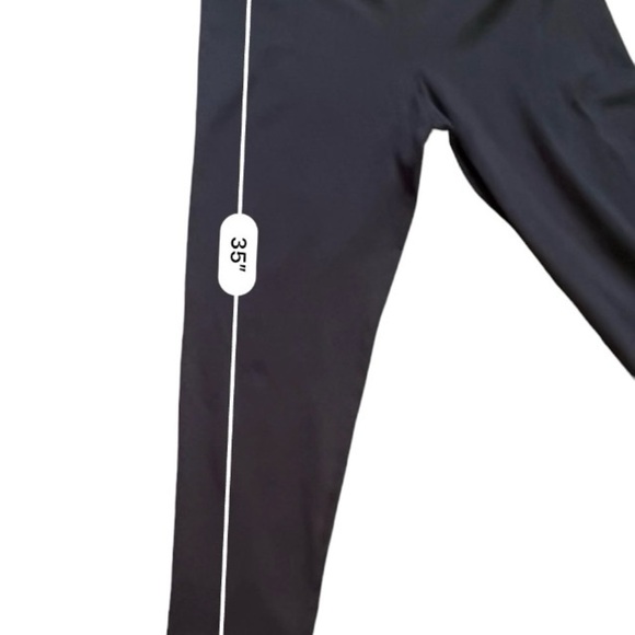 American Eagle black casual elastic tights joggers high rise Women Large - Picture 14 of 16